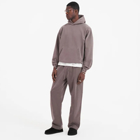 Survêtement décontracté à capuche personnalisé pour l'hiver, en coton de haute qualité, coupe oversize, épais, vierge, unisexe, vente en gros