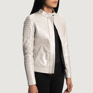 Chaqueta de cuero para mujer con el mejor diseño de moda, chaqueta de cuero para mujer de diferentes colores - Product Image 3