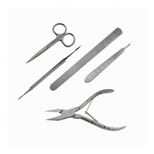 Professionnel incarné orteil coupe-ongles printemps Cutter cuticule poussoir manucure ensemble acier inoxydable beauté Instruments boîte de luxe - Product Image 2