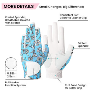 Gants de golf professionnels en cuir de mouton en gros Logo personnalisé Offre Spéciale Cabretta gants de golf en cuir pour gaucher - Product Image 2