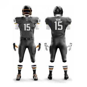 Uniformes unisexes de football américain à séchage rapide de haute qualité, vêtements de sport de couleur unie, football sur mesure, imprimés du Pakistan - Product Image 3