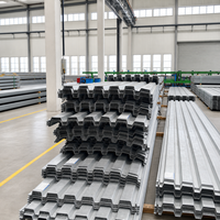 Tôle de plancher en acier galvanisé de type ouvert YX51 305 915 pour la construction de dalles de béton à usage intensif