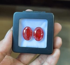 Diamant CVD de laboratoire de couleur rouge vif fantaisie, taille ovale, de 1,00 à 5,00 carats, certifié IGI, clarté VS - Product Image 1