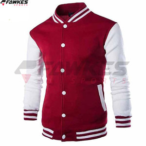 2023 nouveaux hommes veste de Baseball Design de mode vin bleu varsité veste hommes marque élégant varsity veste - Product Image 3