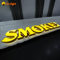 Lettres en relief LED personnalisées en gros, lettres éclairées par l'avant, enseignes électroniques, signalétique lumineuse 3D pour les devantures de magasins commerciaux