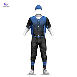Uniforme de béisbol más vendido de contraste de color Uniforme de béisbol de equipo de fabricación profesional - Product Image 1