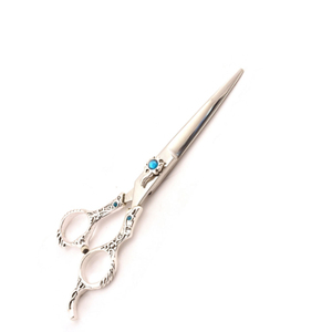 Ciseaux de coiffeur finition miroir avec poignée design fantaisie Ciseaux de coupe de cheveux professionnels en acier inoxydable pour un style de précision - Product Image 6