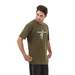Venta al por mayor de camisetas con logotipo personalizado de Palestina para hombres de algodón suave, estampado gráfico, camisetas de manga corta Veliko Sports - Product Image 5