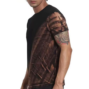 เสื้อยืดซับลิเมชั่นผู้ชาย เสื้อยืดลำลองแบบซับลิเมชั่น พิมพ์โลโก้ตามสั่ง เสื้อยืดซับลิเมชั่นแบบกำหนดเอง - Product Image 4