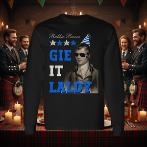 Camiseta de manga larga Gie It Laldy de Robert Burns para la Noche de Burns Escocesa, producto promocional - Product Image 3