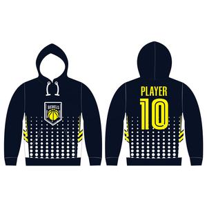 เสื้อมีฮู้ดพิมพ์ซับลิเมชันสำหรับผู้ชายผ้าโพลีเอสเตอร์ออกใหม่ตามสั่ง - Product Image 1