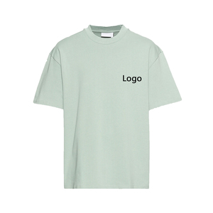 Venta al por mayor en línea Camiseta de alta calidad Camiseta suelta de microfibra de alta calidad 100% Algodón pesado Camiseta de lavado ácido de gran tamaño Hombres - Product Image 1