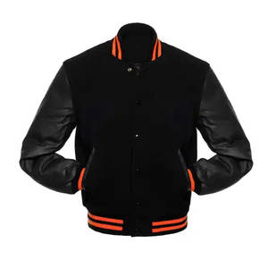 Veste en laine de haute qualité pour homme, sur mesure, style universitaire, broderie, col montant, nouvelle collection, style lycée - Product Image 4