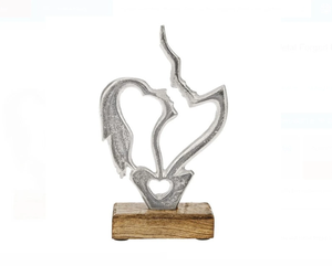 Centro de mesa con caras de metal, decoración moderna para el hogar, regalo para parejas, decoración para el hogar y la Oficina - Product Image 2