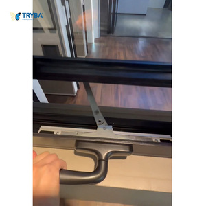 Poignée de cadre de sécurité de haute qualité Design convivial Fenêtre d'auvent en aluminium à <span class=keywords><strong>double</strong></span> <span class=keywords><strong>vitrage</strong></span> pour la sécurité des enfants et des personnes âgées - Product Image 5
