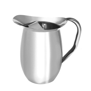 Jarra de agua de acero inoxidable, jarra de plata moderna, elegante Servidor de bebidas, jarra de Metal duradera, vajilla elegante, restaurantes de Hotel - Product Image 1