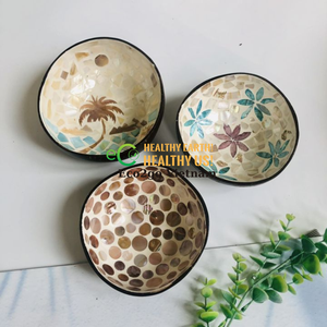 ชามกะลามะพร้าวเคลือบแล็กเกอร์ใช้มือทาสีเวียดนามเคลือบแลคเกอร์ Eco2go เวียดนาม - Product Image 6