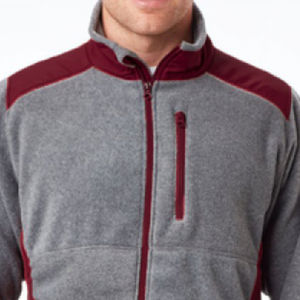 Vestes en polaire pour hommes Vêtements d'extérieur chauds et légers, confortables, en coton et polyester teints en plaine pour l'extérieur, automne et hiver - Product Image 2