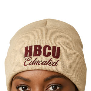 Casquette beanie neutre en acrylique Delta, broderie chenille, pour sororité grecque Divine Nine, personnalisée, respirante, pour la plage, pour les diplômés des HBCU - Product Image 4