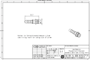 Harting 09140006153新品オリジナル空気圧コンタクトオス4,0mm