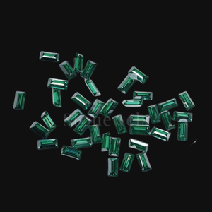 Couleur fantaisie vert Baguette coupe DEF VVS 1CT 2CT 3CT 4CT HPHT CVD IGI/GIA certifié diamant naturel synthétique en vrac cultivé en laboratoire - Product Image 5