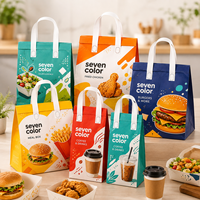 Sac isotherme pour gâteaux et aliments avec impression de logo personnalisé. Sac isotherme portable non tissé pour desserts