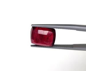 Cojín de calidad comercial Natural de 7x10 MM, piedra preciosa suelta de rubí africano rojo sangre tratada con calor para collar o pulsera - Product Image 4