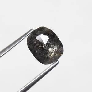 เพชรที่หายาก1.35 CT เกลือพริกไทยเพชรรูปไข่ตัดหลวมธรรมชาติชนบทที่ไม่ซ้ำกันแหวนหมั้นที่กำหนดเองในการออกแบบเครื่องประดับที่ดี - Product Image 5