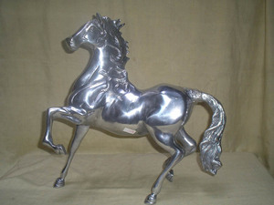 Collection de chevaux en aluminium, grande tête de cheval pour table - Product Image 6