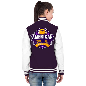 Chaqueta Varsity Acolchada de Algodón para Mujer, Transpirable, Corte Moderno, Forro Polar, Estilo Letterman con Bordado - Product Image 4
