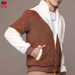 Material de lona de alta calidad, aspecto de moda, chaqueta de Sherpa informal de invierno transpirable para hombres, precio bajo - Product Image 3