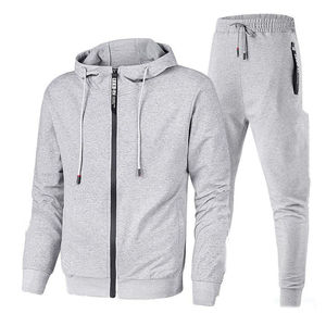 Warm Lounge Chándal Cozy Fleece Mens Hoodie y Joggers Relaxed Fit Traje de 2 piezas para uso informal y de entrenamiento - Product Image 1