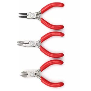 3pc Tooth Needle <b>Round</b> <b>Nose</b> <b>Pliers</b> Cutter Tool Kit for Jewelry Making Tools - Product Image 5