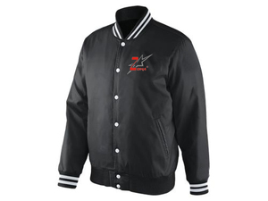 Veste universitaire en satin à col montant et design personnalisé OEM avec broderie personnalisée et style Letterman - Product Image 4