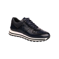 Zapatos Deportivos Voyager M157 para Hombre, de Cuero Genuino, con Cordones, para Otoño/Invierno, con Espuma Viscoelástica, Antideslizantes, para Caminar al Aire Libre, Color Negro