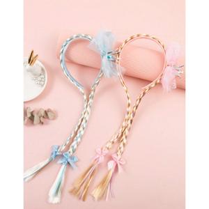 लड़कियों के लिए राजकुमारी जमे हुए विग हेयरबैंड लंबे ब्रेडेड विग हेडबैंड - Product Image 6