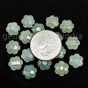 Abalorios de piedras preciosas sueltas con forma de flor de Aguamarina Natural, venta al por mayor, Briolette tallado a mano facetado de Aguamarina para fabricación de joyas a granel - Product Image 1