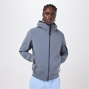 Veste Softshell Homme à Capuche Amovible et Multiples Poches Zippées en Tissu Haute Performance de Style Décontracté - Product Image 4