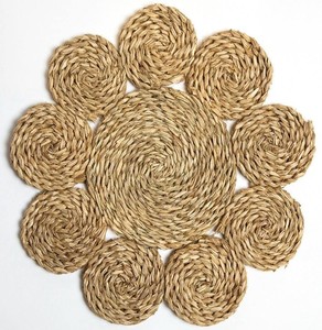 Polished Coconut <b>Woven</b> Eco-Friendly <b>Placemat</b> for Table Dining or Presents Cute Style CN/HAI Origin - Product Image 4