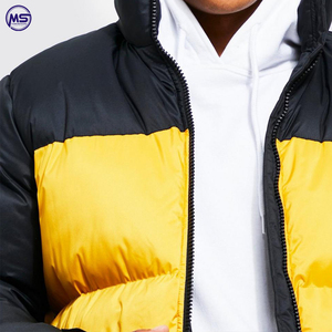 Chaqueta de talla grande para hombre, chaqueta acolchada ligera con capucha, de poliéster, larga, informal, para invierno, 2023 - Product Image 4