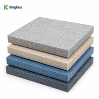 Panneau acoustique en PET de 35 mm, panneau acoustique en fibre de polyester personnalisé OEM, panneau acoustique absorbant le son de 6000 g/m², panneau acoustique pour plafond