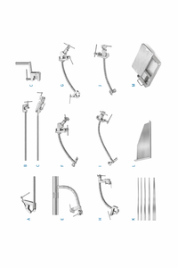 Juego de Retractores Quirúrgicos de Acero Inoxidable y Sistema de Reposamanos de Varios Tamaños, Base de Instrumentos Quirúrgicos, Narham Enterprises - Product Image 2