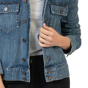 แจ็คเก็ตยีนส์ผ้าฝ้ายระบายอากาศสำหรับผู้หญิง ดีไซน์ล่าสุด ออกแบบสไตล์ของคุณเอง ขายดี - Product Image 5