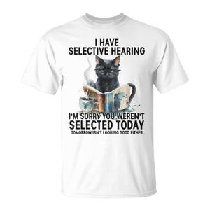 T-Shirt Gatto 2025: Collezione Promozionale Gatto 'Udito solo il gatto che non sei stato scelto' - Product Image 1