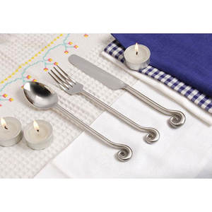 ชุดเครื่องใช้บนโต๊ะอาหารสเตนเลสสตีล5ชิ้น,เครื่องใช้บนโต๊ะอาหารอุปกรณ์บนโต๊ะอาหารสำหรับปฏิคมปลายผูกปมทำด้วยมือ - Product Image 3