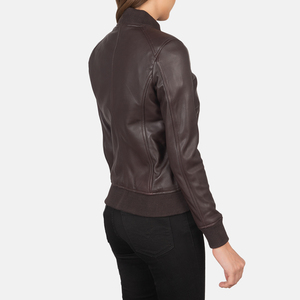 Veste en cuir pour femmes de haute qualité en gros, design personnalisé, manches longues, respirante, vêtements de rue d'extérieur, veste en cuir pour femmes - Product Image 5