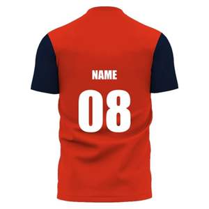 เสื้อคริกเก็ตพิมพ์ลายเสื้อยืดกีฬาลำลองออกแบบได้ตามต้องการ - Product Image 3