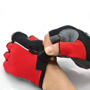 Unisex Sheepskin Leather Non-Slip <b>Fingerless</b> Sports Fitness <b>Gloves</b> Comfortable Fitted Gym Workout Latest Design Weightlifting - Product Image 5