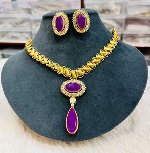 Élégant collier en pierre doublet polonais doré pour femme, parfait pour les mariages, les fêtes et les occasions spéciales, collier minimal - Product Image 3