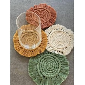 Customized Design Soft Cloth Elegant Linen <b>Coaster</b> for Home Restaurant <b>Table</b> <b>Coaster</b> - Product Image 1